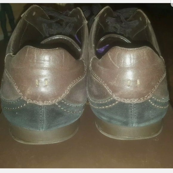 Louis Vuitton brown/black script mens shoes US9 - Picture 2 of 5